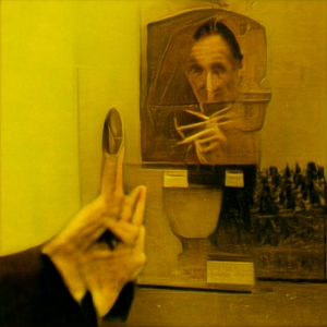 artist pointing at art. Variationen der Knstlichen Intelligenz